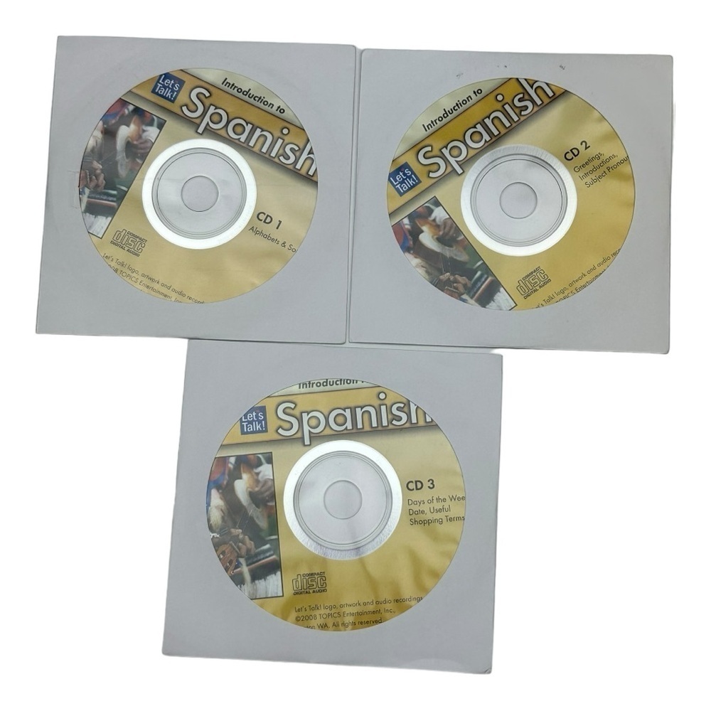 Let’s Talk! Introduction To Spanish 3 CD Disc Set